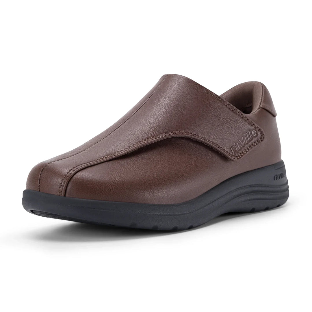 Heidi-Mode | Lederschuhe mit Breiter Öffnung