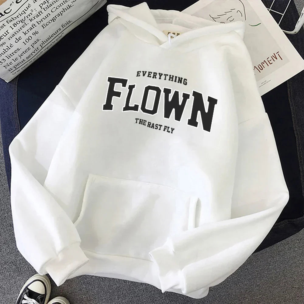 Heidi-Mode | Stilvoll Bedruckter Pullover mit Kapuze für Frauen