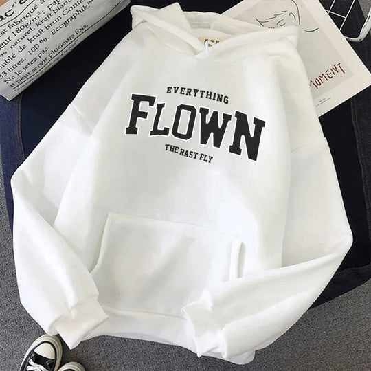 Heidi-Mode | Stilvoll Bedruckter Pullover mit Kapuze für Frauen