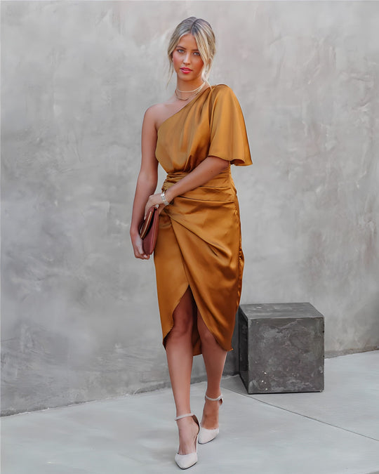 Heidi-Mode | Élise Luxuriös Seiden Festkleid Pure Eleganz & Raffinierter Stil