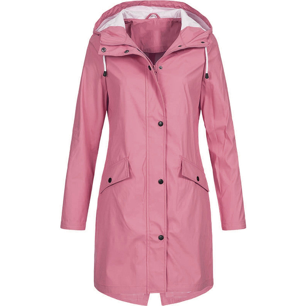 Heidi-Mode | Wasserdichte Outdoor Regenjacke mit Kapuze für Damen