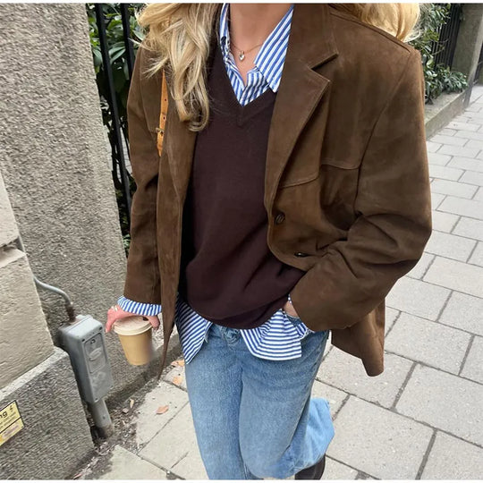 HeidiMode - Elegante Wildlederjacke