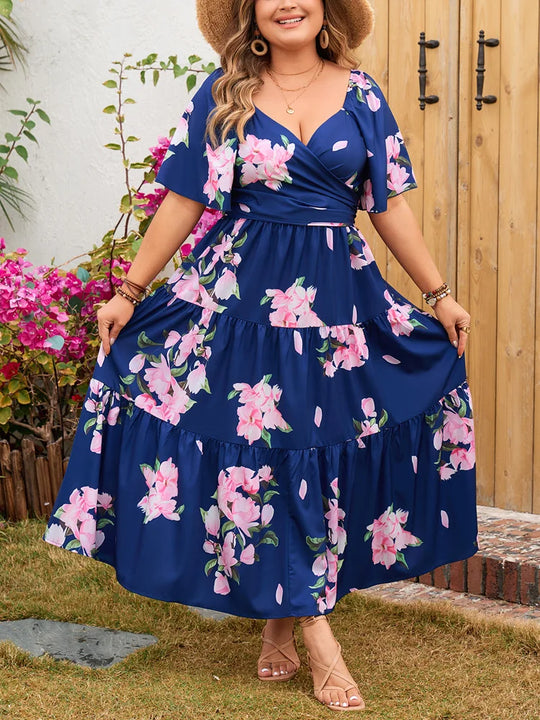 Kleid | Damen-Maxikleid in Übergröße