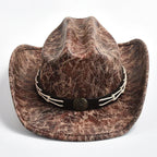 Heidi-Mode - Cowboyhut mit Knochenperlenbesatz