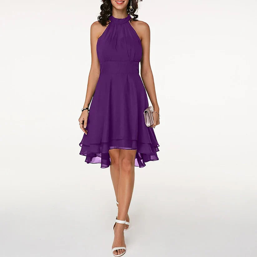 stilvolles kleid mit charmanten rüschen