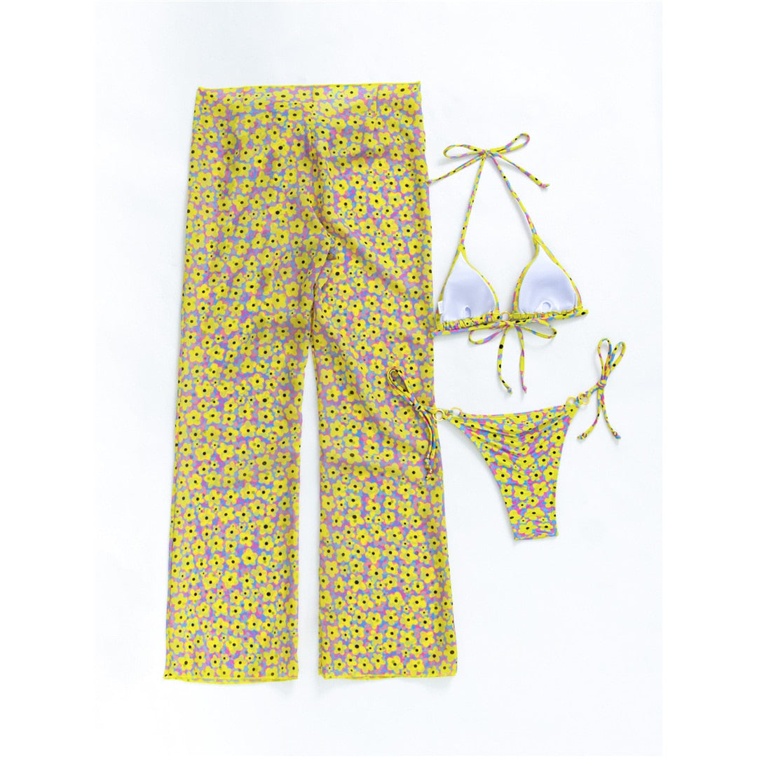 Heidi-Mode | Print Scrunch Butt Bikini Satzs & Hosen