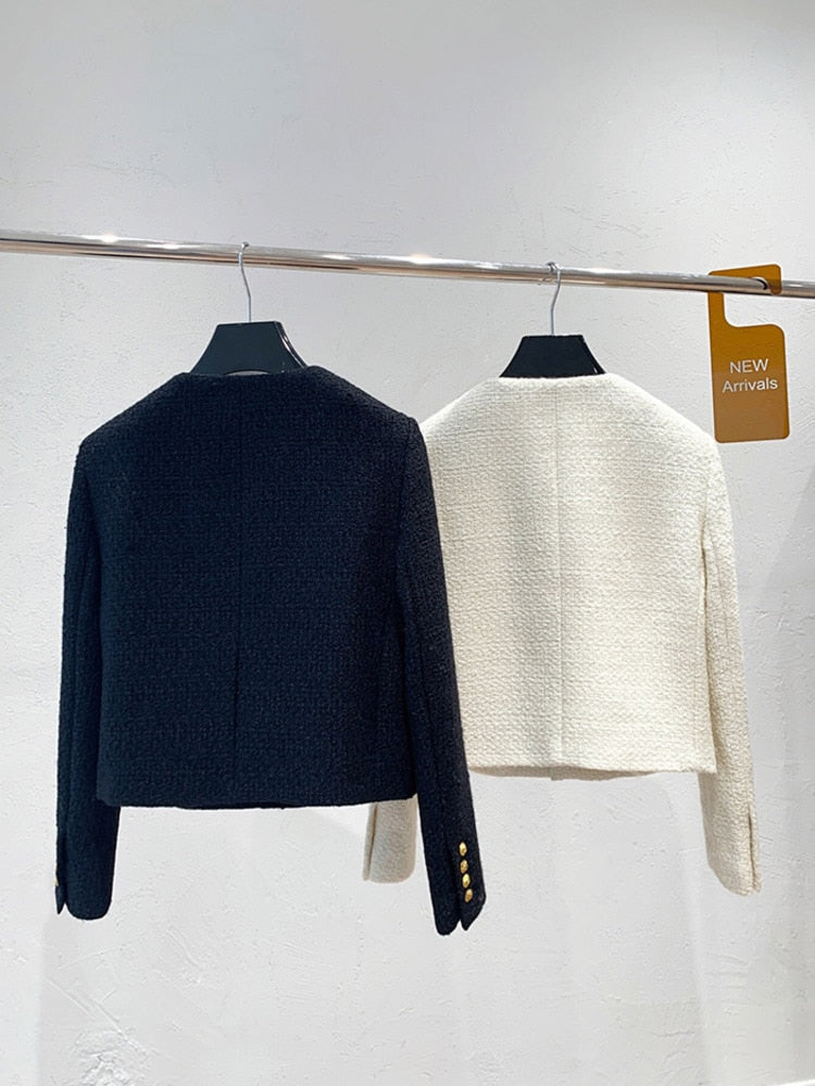 Heidi-Mode | Duftendes Tweed Jackett Mantel Frauen Weinlese