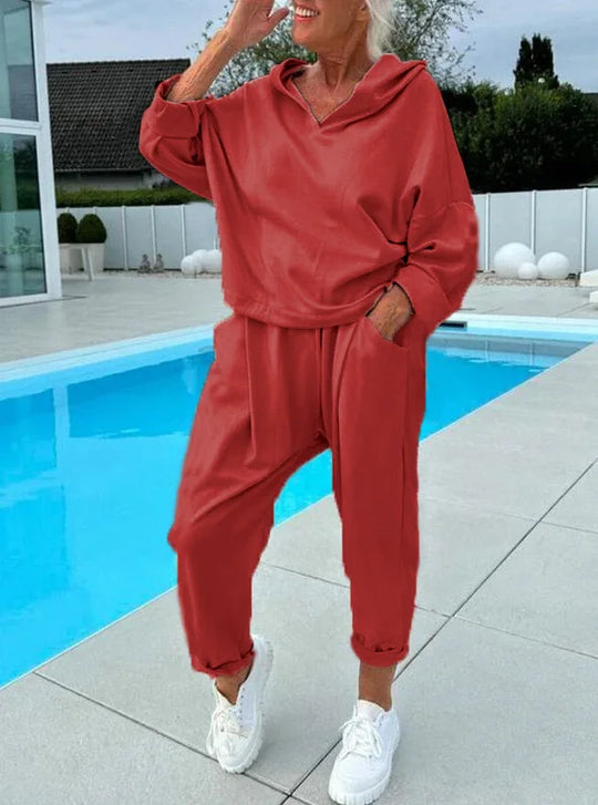 Heidi-Mode | Komfort Zweiteiliges Set Hoodie & Harembroek