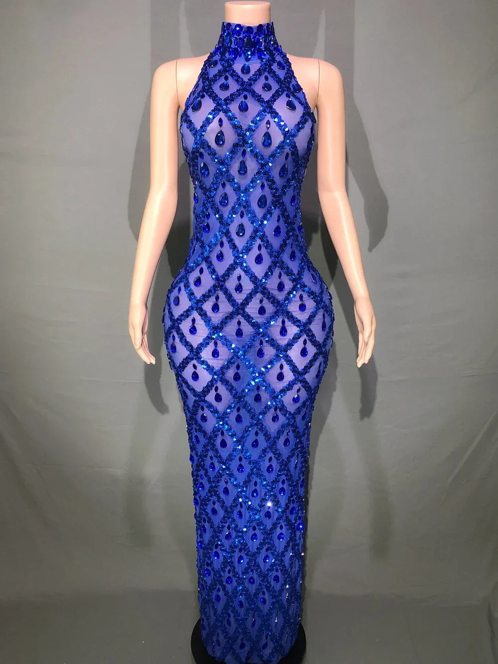 Heidi-Mode | Strass Netz Abend Ballkleid