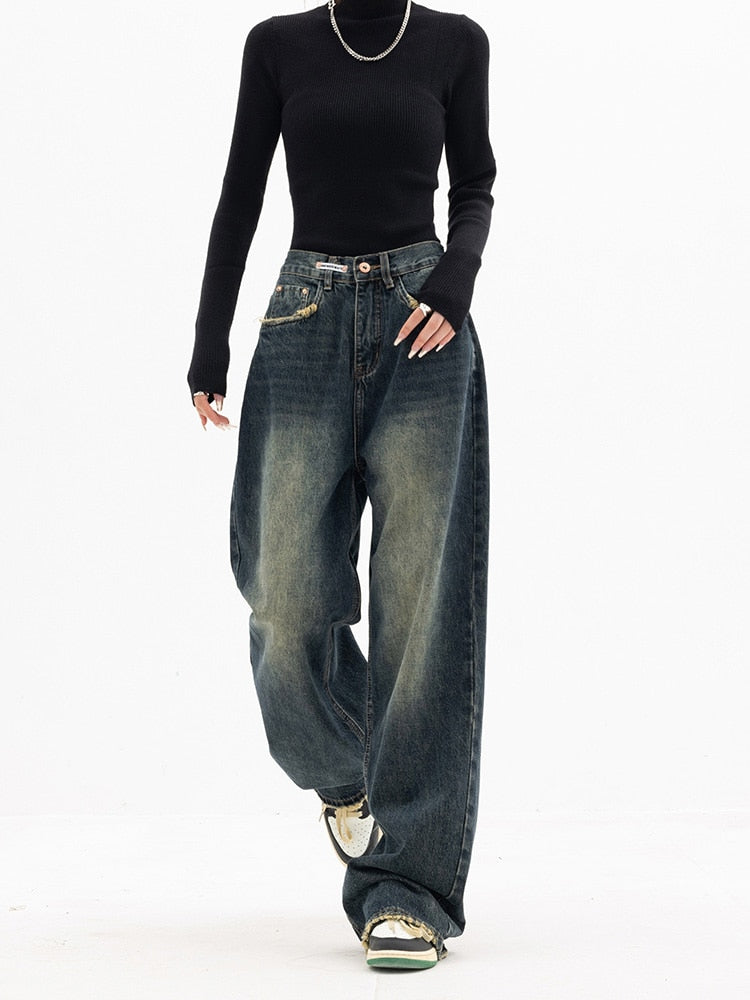 Heidi-Mode - Damen Vintage Baggy Jeans