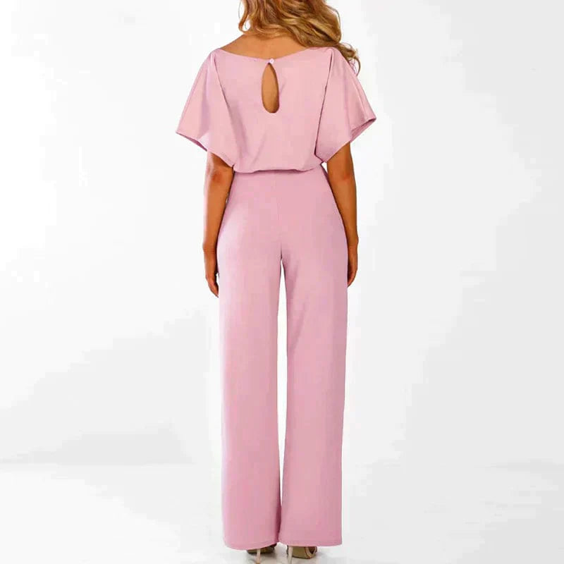 Kurzer Damen-Jumpsuit mit Schnürung