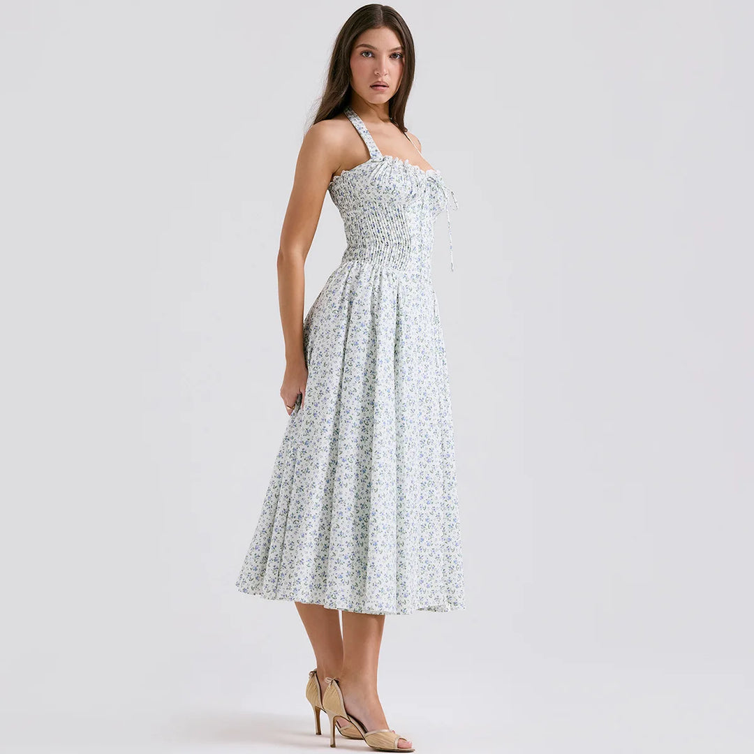 Heidi-Mode | Halter Urlaub Midi Kleider