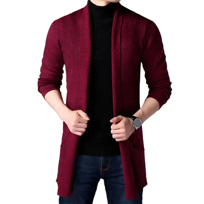 Heidi-Mode | Herren lässiger langer Cardigan