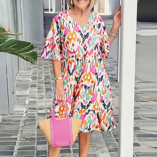 Heidi-Mode | Sommerliches, Lockeren, Bohemian Festkleid