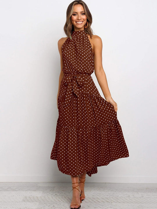 Sommerkleid mit Polka-Dot-Print