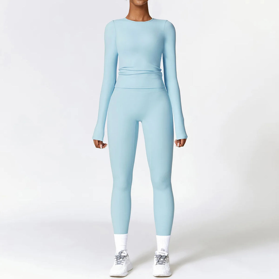 Heidi-Mode | Komplett Homewear Leggings und Top mit Langen Ärmeln