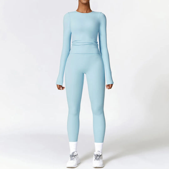 Heidi-Mode | Komplett Homewear Leggings und Top mit Langen Ärmeln