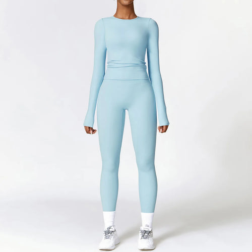 Heidi-Mode | Komplett Homewear Leggings und Top mit Langen Ärmeln