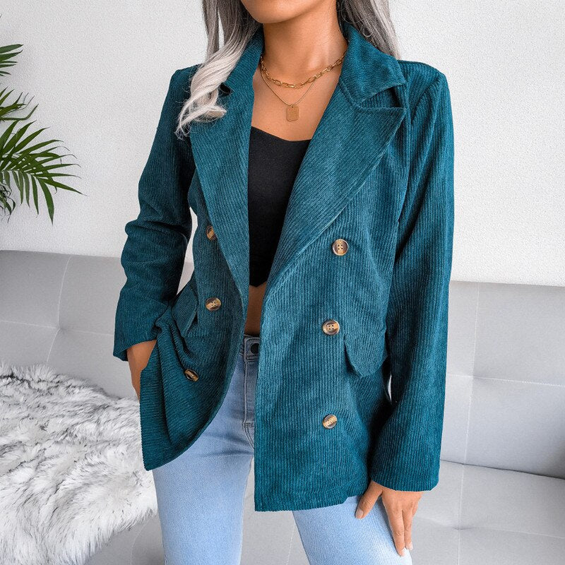 Heidi-Mode | Einfarbiger Blazer für Damen