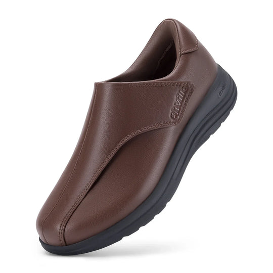 Heidi-Mode | Lederschuhe mit Breiter Öffnung