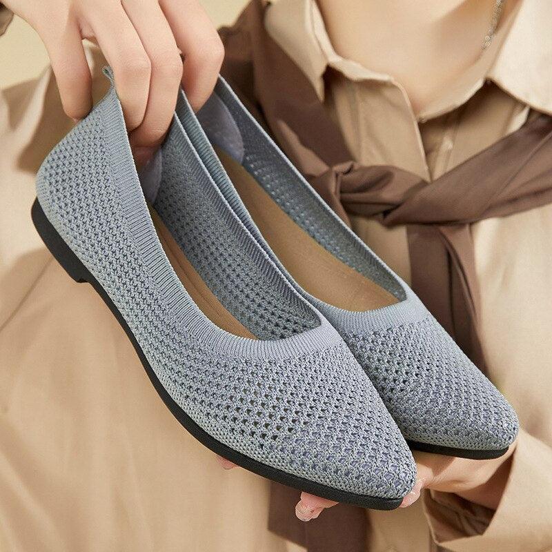 Heidi-Mode - graue orthopädische ballerinas