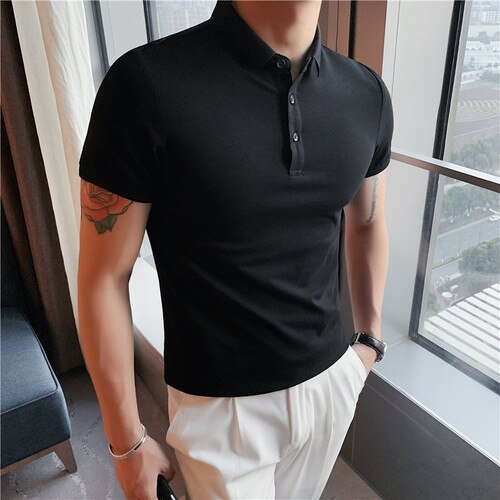 Heidi-Mode | Reine Baumwolle Kurzarm Polo Shirts
