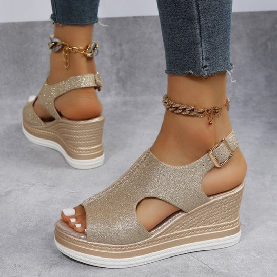 Heidi-Mode | Orthopädische Keil Sandalen für Den Sommer