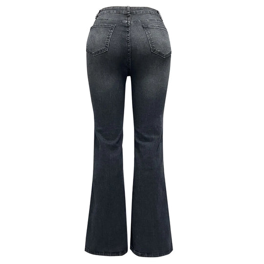 Bootcut-Jeans mit niedriger Taille