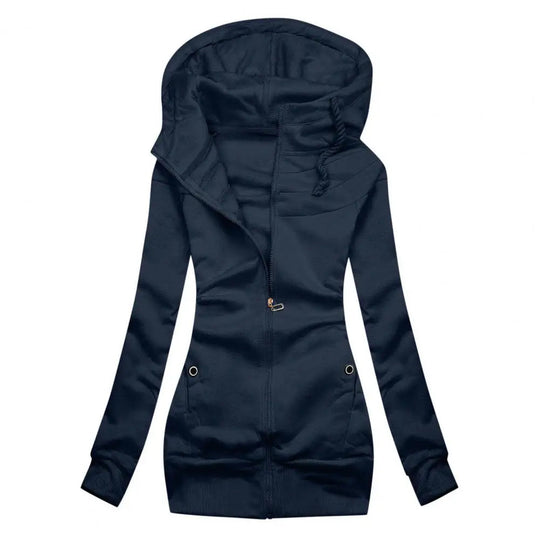 Heidi-Mode | Oversized Zip Hoodie mit Fleece für Frauen