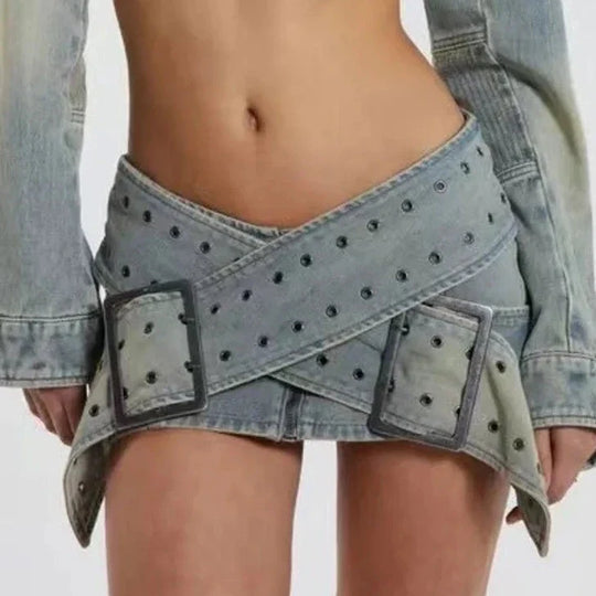 Heidi-Mode | Cross Belt Mini Rock und Jacke Co Ord