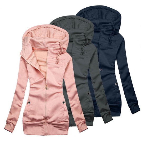 Heidi-Mode | Oversized Zip Hoodie mit Fleece für Frauen