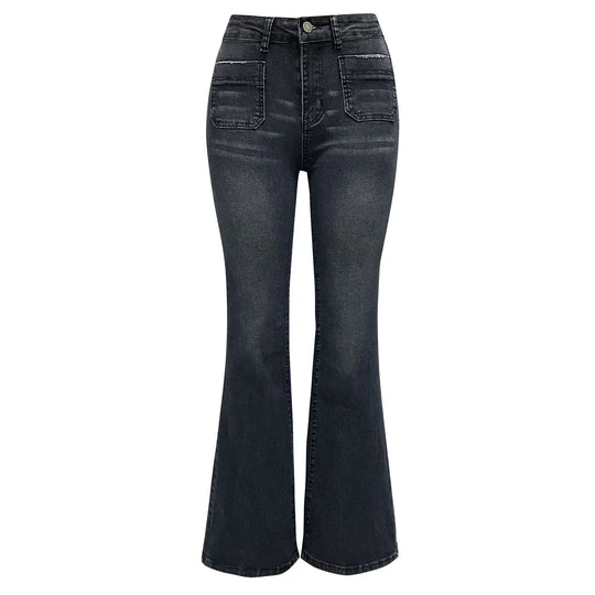 Bootcut-Jeans mit niedriger Taille