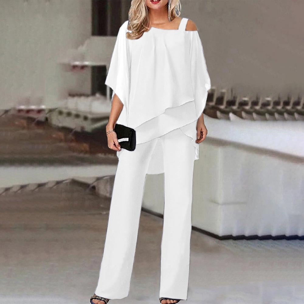 Heidi-Mode | Stilvolles Off-Shoulder Top und Hosen-Set