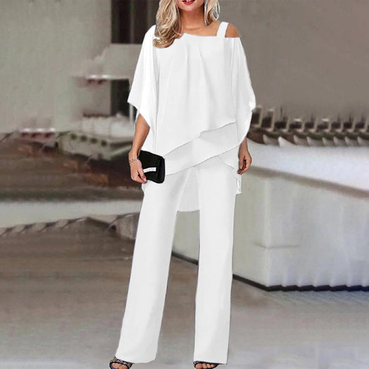 Heidi-Mode | Stilvolles Off-Shoulder Top und Hosen-Set