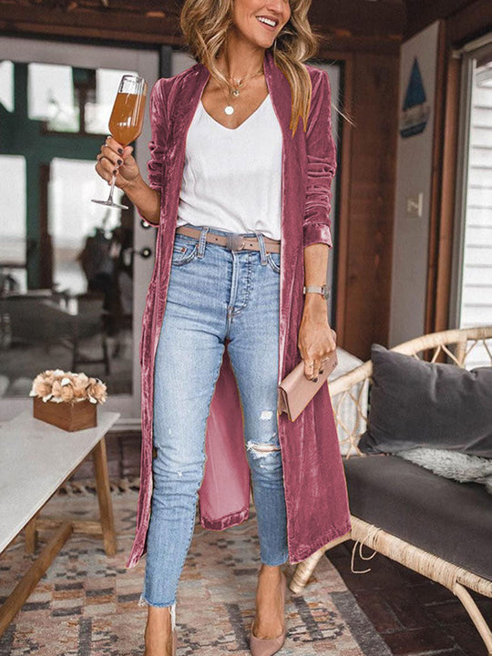 Heidi-Mode | Aufheiternde Samt Kimono Jacke My Way