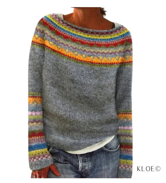 Heidi-Mode | Clair Strickpulli Herbst Mit Mustern