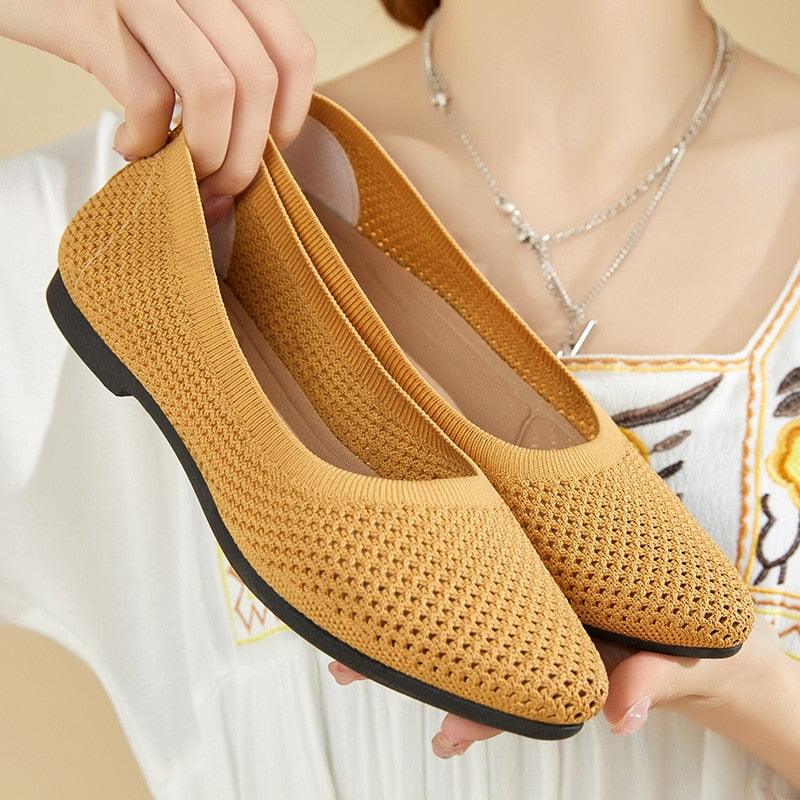 Heidi-Mode - graue orthopädische ballerinas