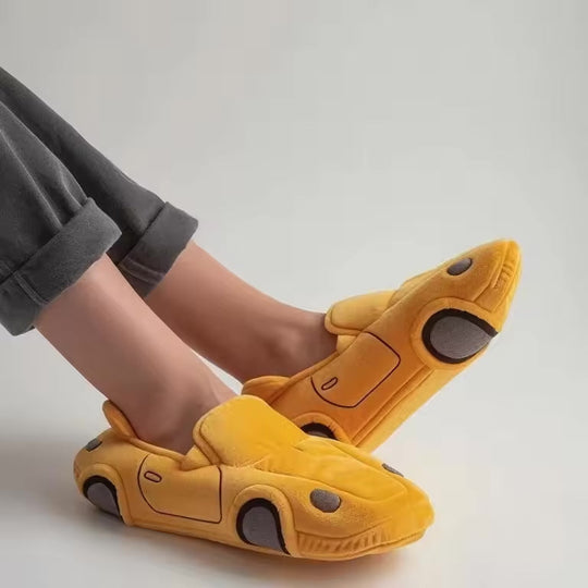 Heidi-Mode | Auto Inspiriert Gestaltung Pantoffeln mit Rutschfester Sohle für Maximalen Komfort