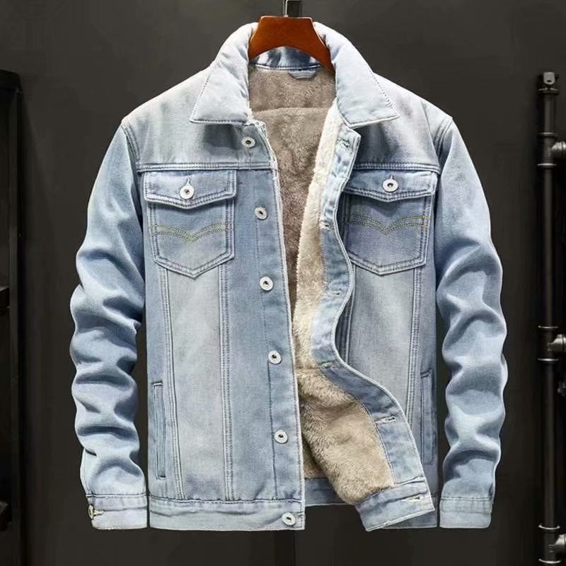 Winter Herren Denim Jacke