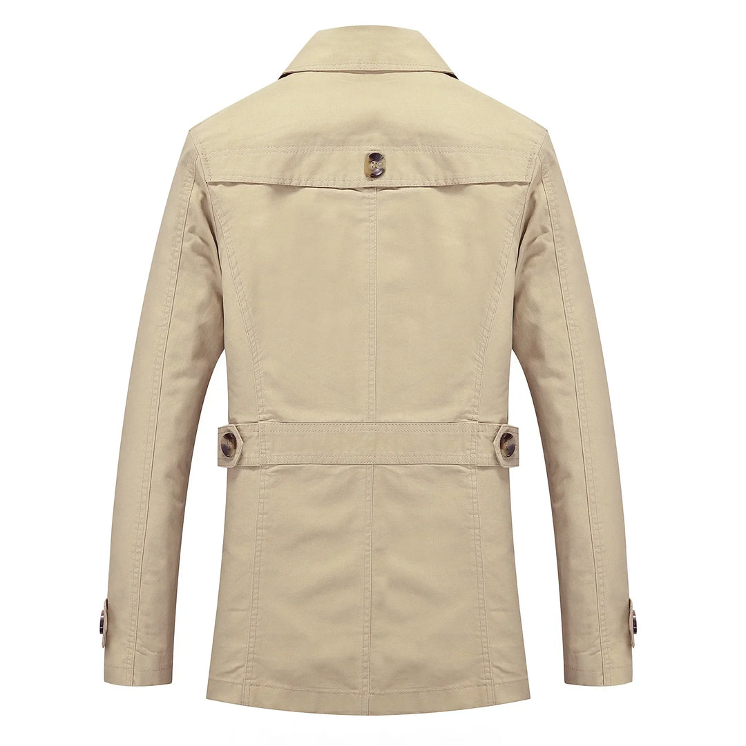 Heidi-Mode - Stylischer langer Herbst-Trenchcoat für Herren