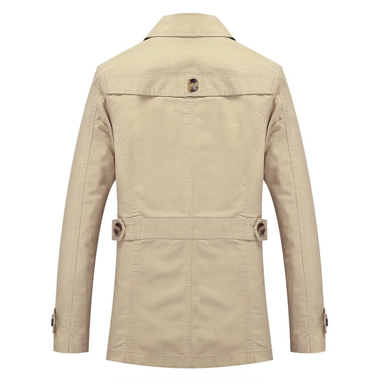 Heidi-Mode - Stylischer langer Herbst-Trenchcoat für Herren