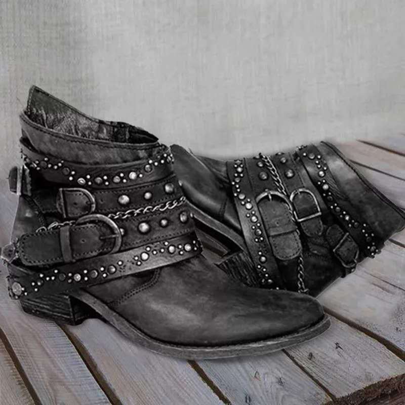 HeidiMode | Vintage-Kettenstiefel