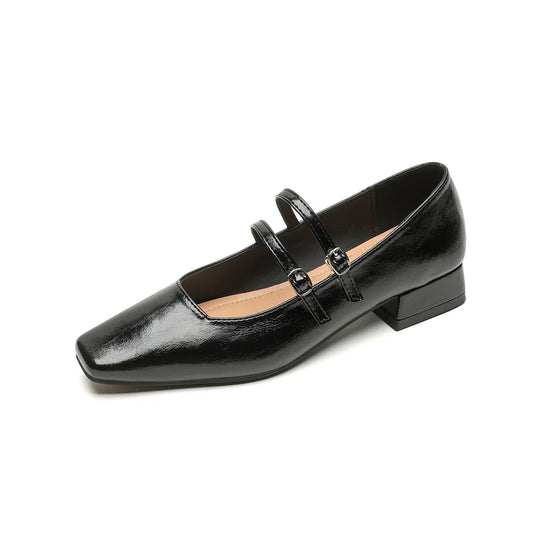 Heidi-Mode | Neue Frühling Damen Oberbekleidung Schuhe Quadrat Zehe Design Mary Jane Schuhe Damen Lässige Hohe Absätze Arbeitsboots Große Größen