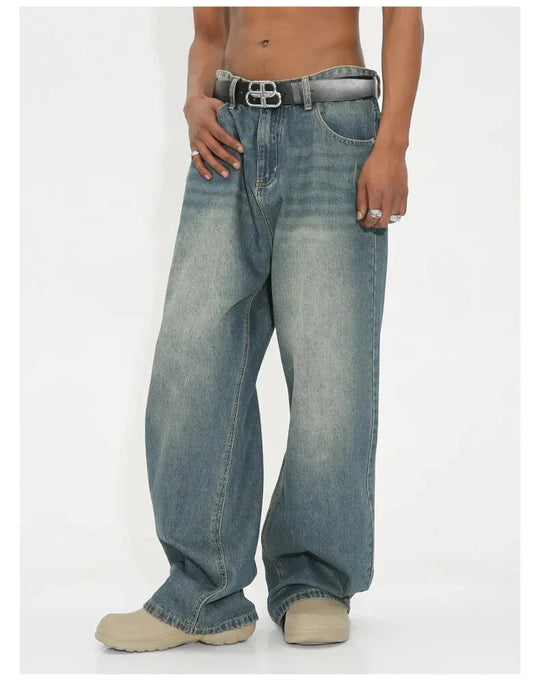 Heidi-Mode - Gewaschene retro weite jeans