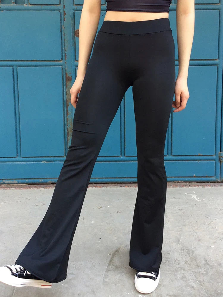 Heidi-Mode | Neue Yoga-Hosen Sexige Leggings Schwarze Weiße Gestreifte Bedruckte Lockerweite Damen Streetwear Elastische Elegante Hosen