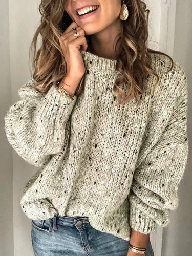 Heidi-Mode | Eleganter Strickpullover mit O-Ausschnitt