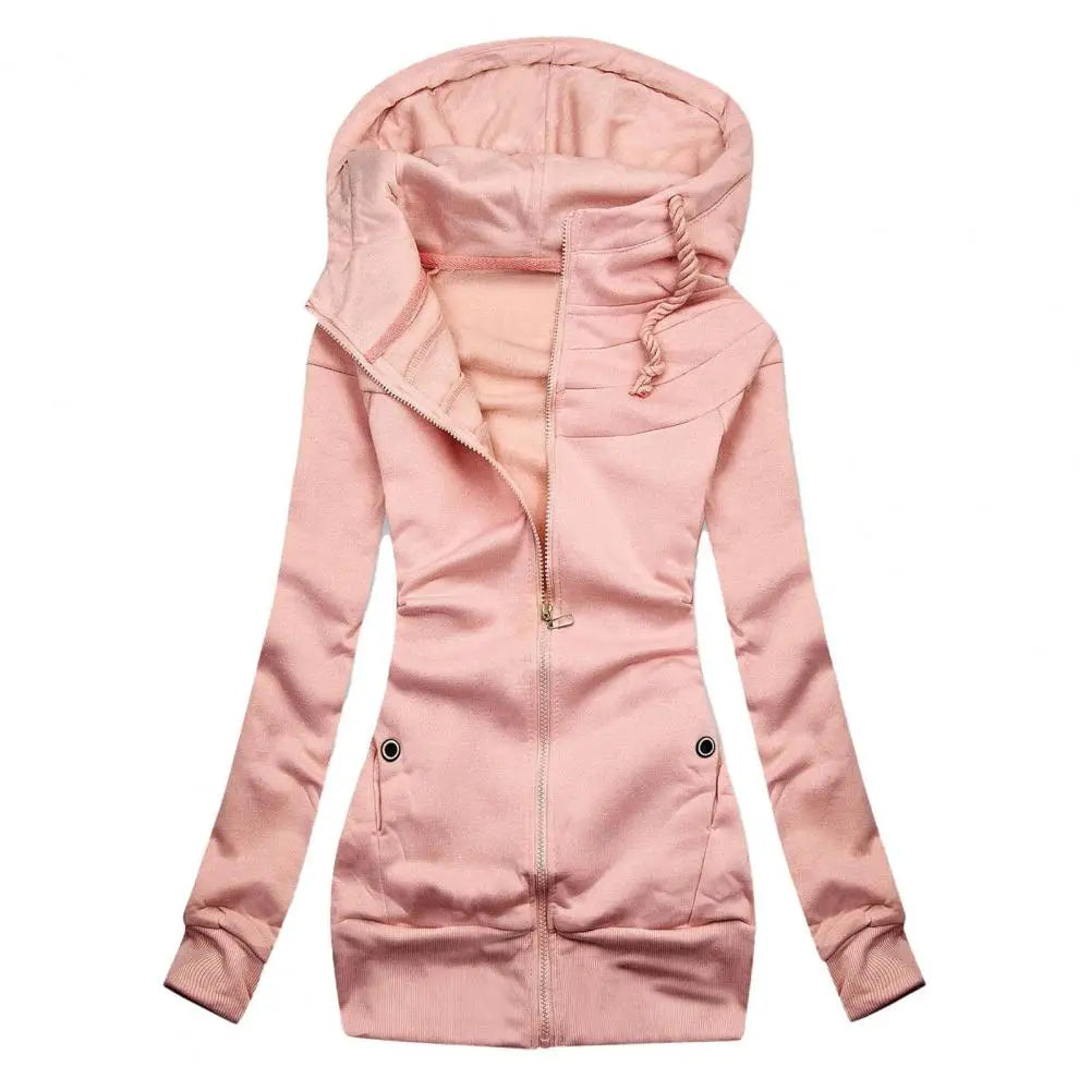 Heidi-Mode | Oversized Zip Hoodie mit Fleece für Frauen