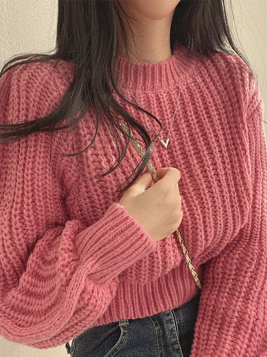 Heidi-Mode | Lässiger Strickweicher Pullover