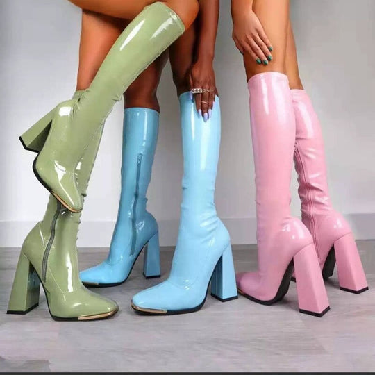 Heidi-Mode | Bequeme Rutschfest Engel Stiefel mit Reissverschluss