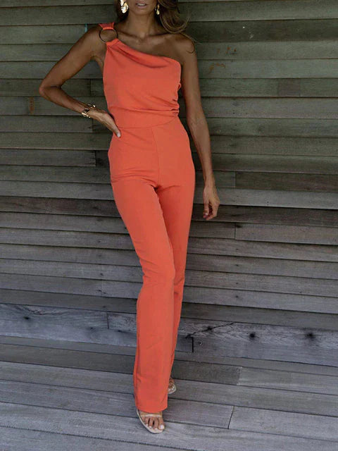 Sexy rückenfreier ärmelloser Jumpsuit